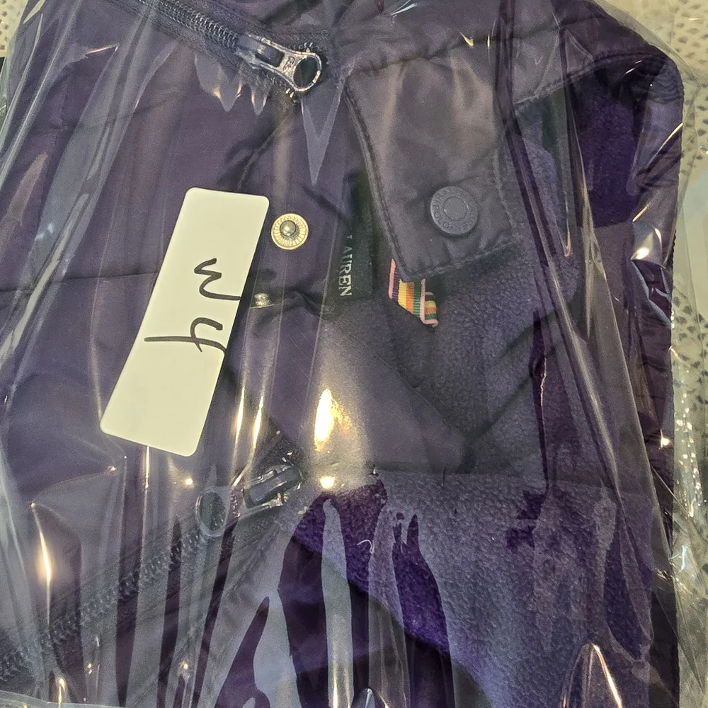 Polo Ralph Lauren Infant Puffer Down Filled Snowsuit Bunting Purple 12 months